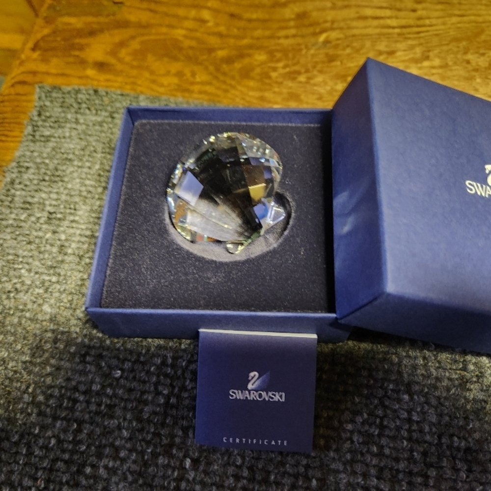 Swarovski Crystal Scallop Shell (approximately two inches in diameter)